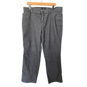 Riders By Lee Charcoal Relaxed Pinstripe Pants Size 18p